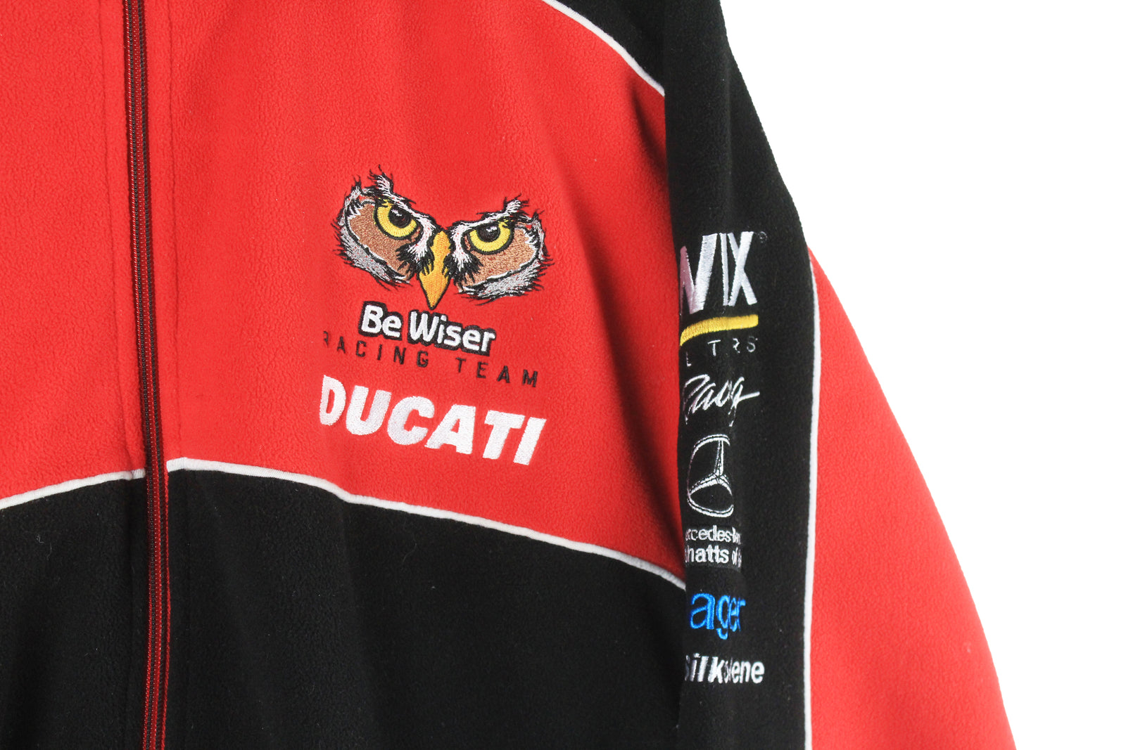 DUCATI Be Wiser Racing Team ジャケット Be Wiser Ducati Racing Team Fleece Full Zip Small / Medium – dla dushy