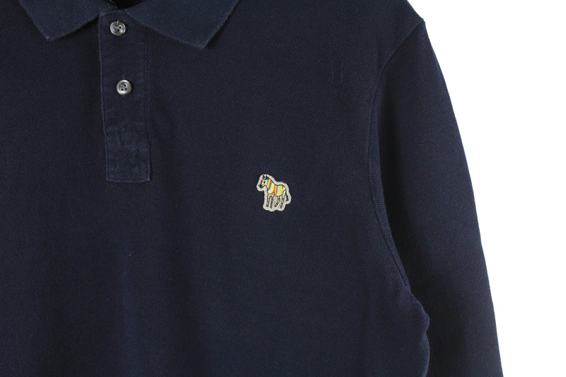 Paul Smith Long  Sleeve Polo T-Shirt Small / Medium