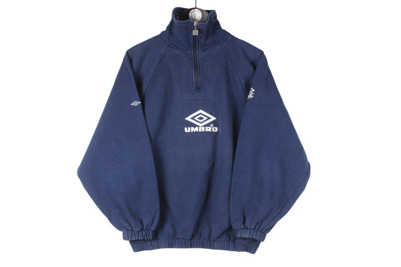 Vintage Umbro Sweatshirt 1/4 Zip Women's Medium