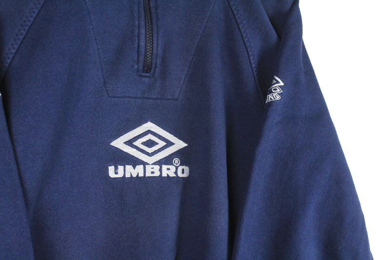 Vintage Umbro Sweatshirt 1/4 Zip Women's Medium