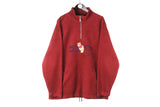 Vintage Winnie the Pooh Fleece 1/4 Zip XLarge