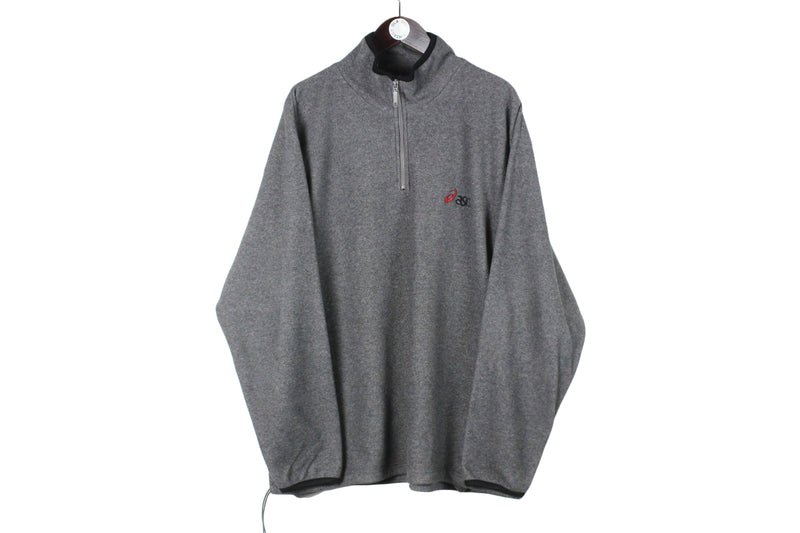 Vintage Asics Fleece 1/4 Zip XLarge