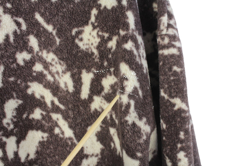 Vintage Arctic Dogs Fleece Full Zip Large
