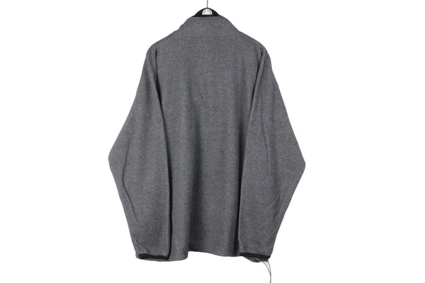 Vintage Asics Fleece 1/4 Zip XLarge