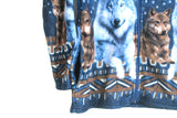 Vintage Wolf Fleece Full Zip Women's XLarge
