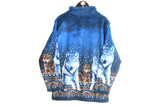 Vintage Wolf Fleece Full Zip Women's XLarge