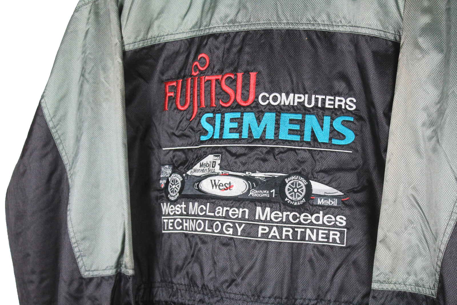 Vintage West McLaren Mercedes F1 Team Jacket Large – dla dushy