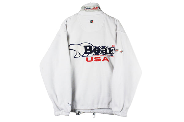 Vintage Bear USA Fleece Half Zip Medium