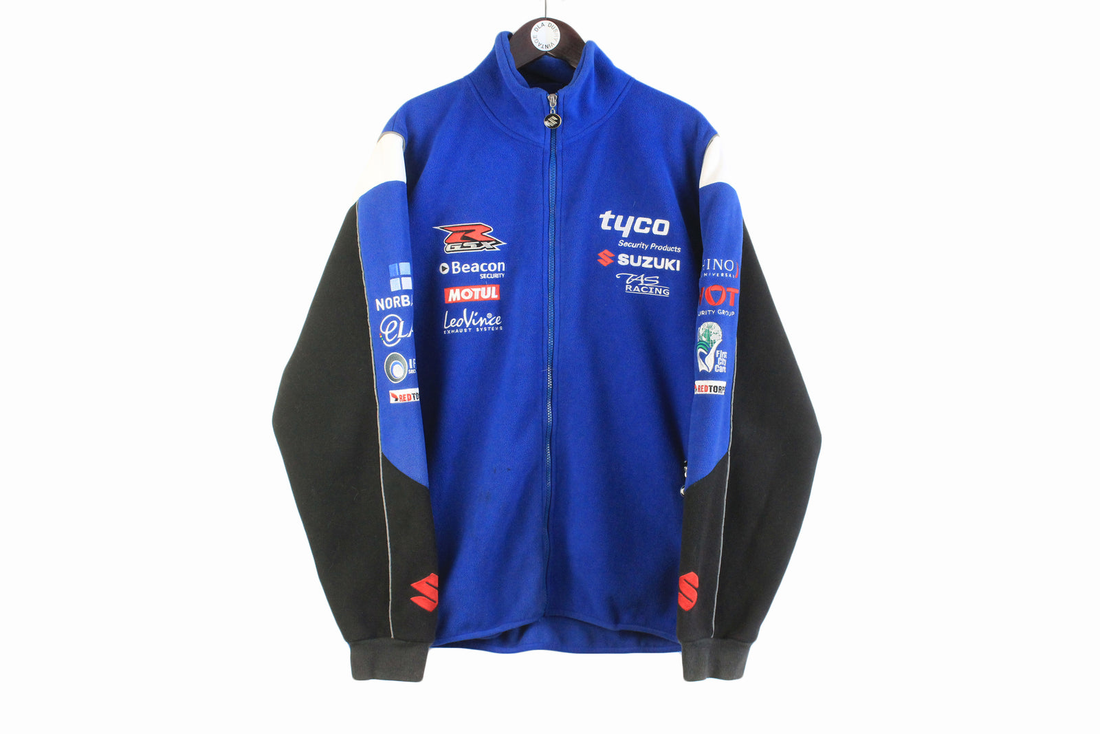 ソル様ブルー Milled French Merino Rib Knit Zip Pullover - Royal Blue