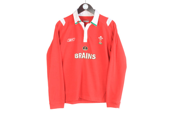 Vintage Wales Rugby Union Reebok Rugby Shirt Women's
