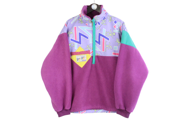 Vintage Eider Fleece Half Zip Large
