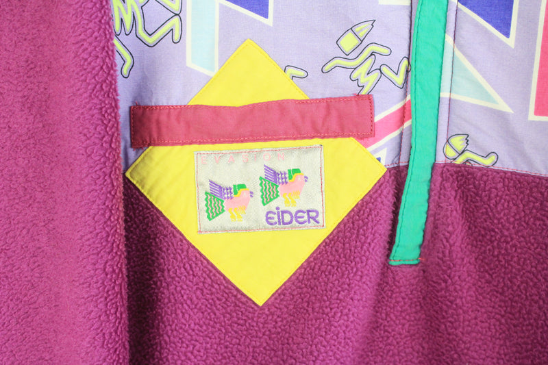 Vintage Eider Fleece Half Zip Large