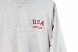 Vintage Adidas USA Long Sleeve T-Shirt Medium