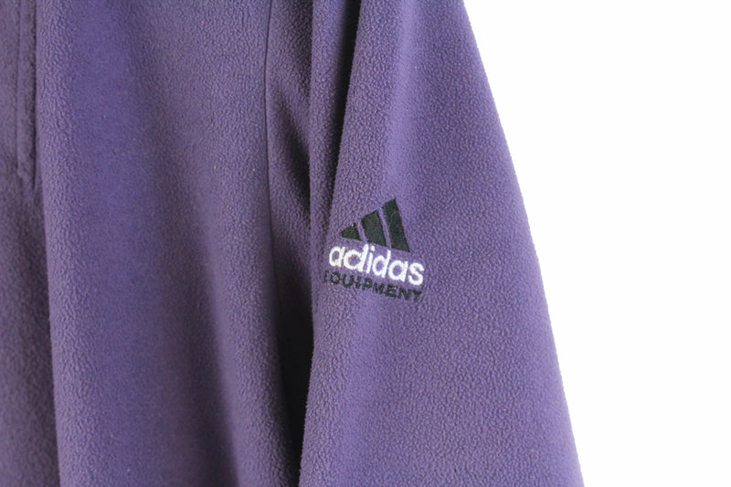 Vintage Adidas Equipment Fleece 1/4 Zip Medium