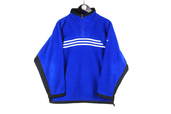 Vintage Adidas Fleece 1/4 Zip Women's Medium