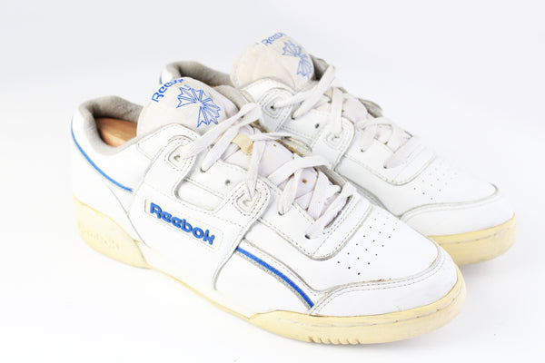Vintage Reebok Sneakers US 9.5 white streetwear trainers casual wear sport style