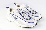 Vintage Reebok Sneakers Women's US 9 white blue 90s retro trainers sport style shoes