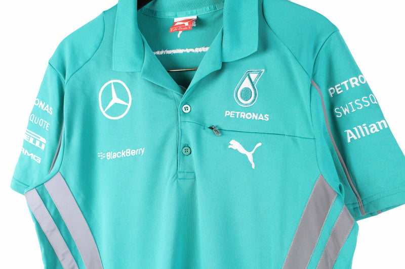 Mercedes AMG Petronas Puma Polo T-Shirt Medium