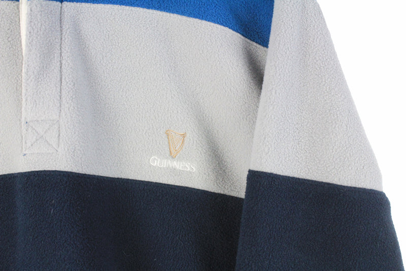 Vintage Guinness Fleece Rugby Shirt XLarge