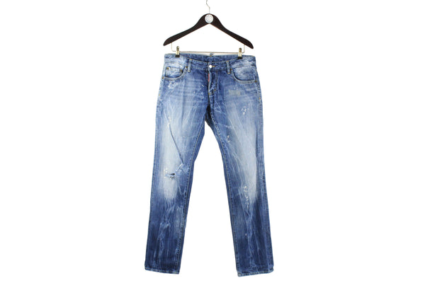 Dsquared2 Jeans 50 Dsquared2 jeans Designer denim High-end jeans Fashionable denim Luxury jeans made in Italy blue pants