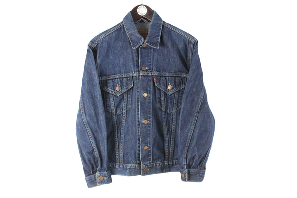 Vintage Levi's Denim Jacket Women’s Large blue 90s retro jeans wear USA classic work jacket