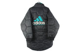 Vintage Adidas Equipment Jacket Medium Quilted 90s retro big logo sport style parka big logo 