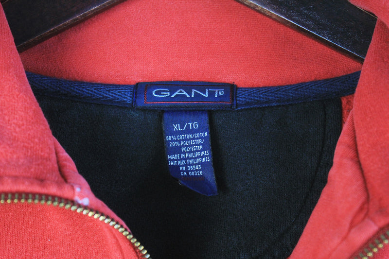 Vintage Gant Sweatshirt 1/4 Zip XLarge