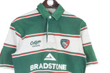 Vintage Leicester Tigers Cotton Traders Rugby Jersey Polo T-Shirt Small