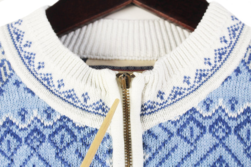 Vintage Dale of Norway 1/4 Zip Sweater XLarge