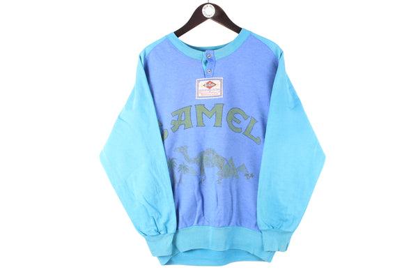 Vintage Camel Sweatshirt Small pilsner urquell Gambrinus 90s retro blue collection Lee Cooper 90s retro sport jumper