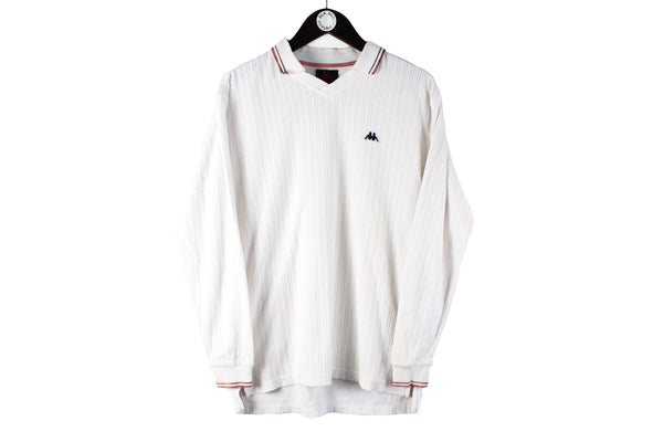 Vintage Kappa Sweatshirt Small long sleeve collared 90s retro style sport shirt