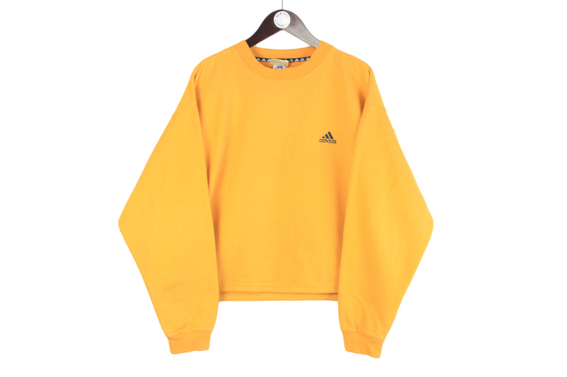 Vintage Adidas Sweatshirt Women's XLarge Oversized Cropped Length