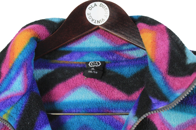 Vintage C&A Fleece 1/4 Zip XLarge