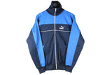 Vintage Puma Track Jacket Small / Medium blue 80s retro sport style windbreaker classic jacket