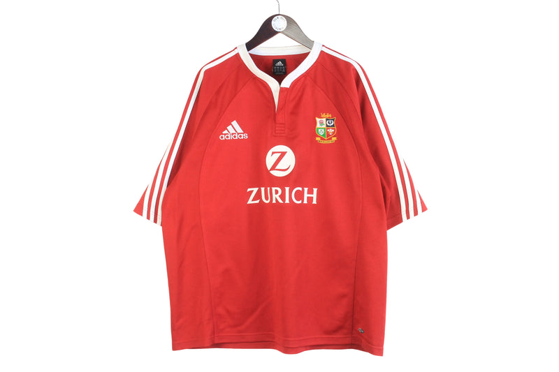 Vintage British & Irish Lions New Zealand 2005 Adidas Rugby Jersey T-Shirt XXLarge