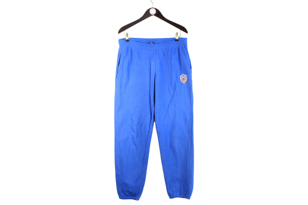 Vintage Nike Track Pants Large made in Portugal USA style flag 80s retro Oregon blue sweatpants