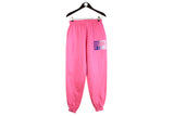 Vintage Nike Sweatpants Women’s Medium pink 90s training track pants 