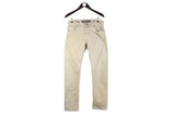 Jacob Cohen Jeans 31 beige made in Italy denim pants luxury streetwear handcraft trousers Jacob Cohen 688 Special Pants 31