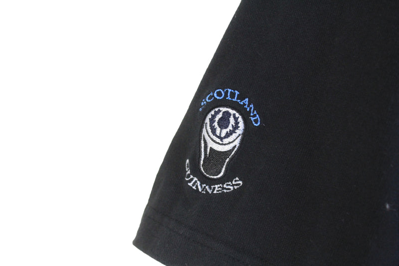 Vintage Guinness Scotland Cotton Traders Rugby T-Shirt Large