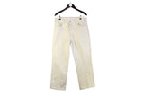 Vintage Levi's Sta-Prest Pants W 36 L 32 jeans trousers beige 80s retro style