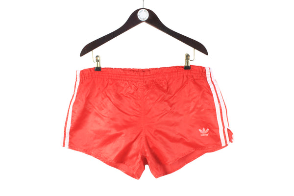 Vintage Adidas Shorts Large red 90s retro sport style classic 