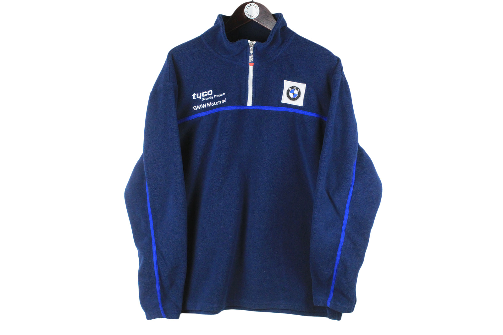 Vintage BMW Motorrad Tyco Fleece 1/4 Zip Large – dla dushy