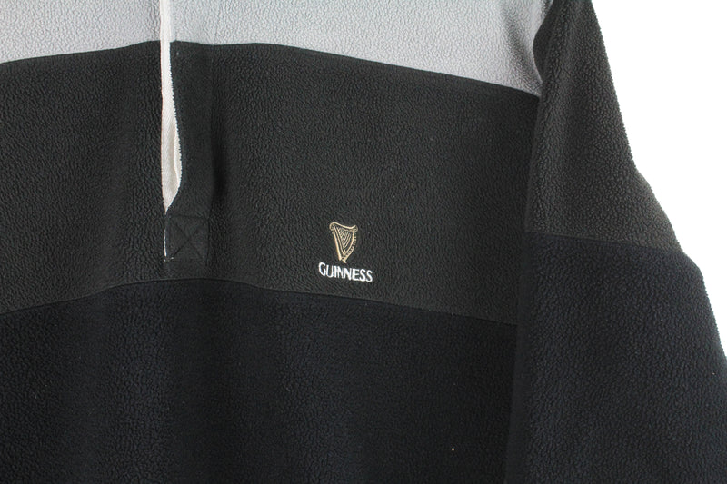 Vintage Guinness Fleece Rugby Shirt Large