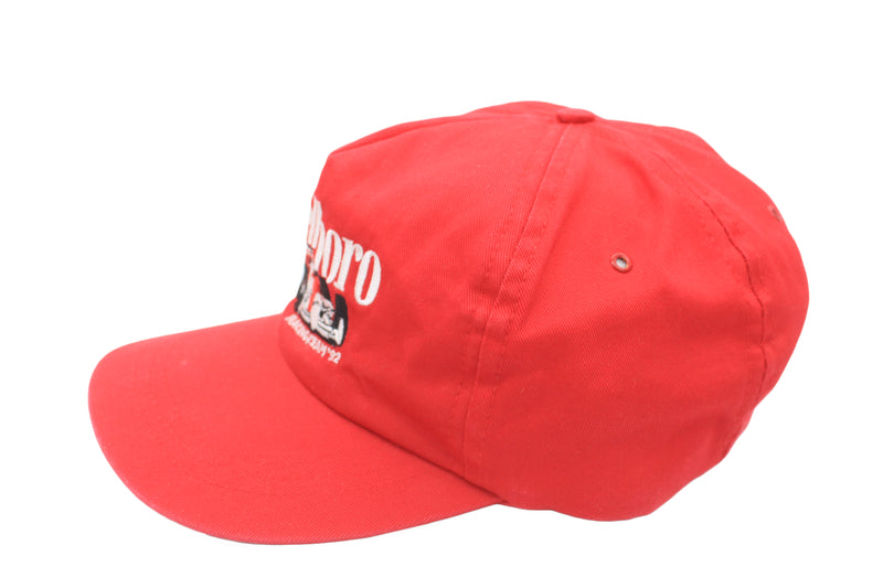 Vintage Marlboro Racing Team '92 Snapback Truckers Embroidered Red Hat Cap Vintage Marlboro Racing Team '92 Snapback Truckers Embroidered Red Hat Cap
