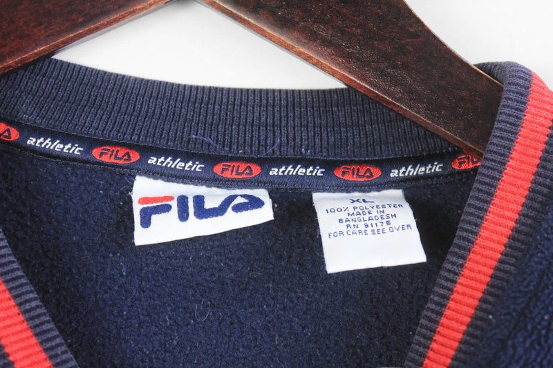 Vintage Fila Fleece Sweatshirt Small