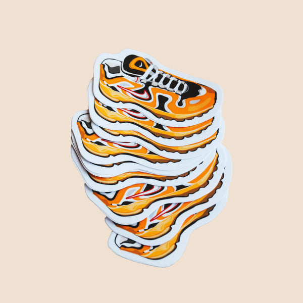 high quality unique design nike sneakers stickers orange shoes