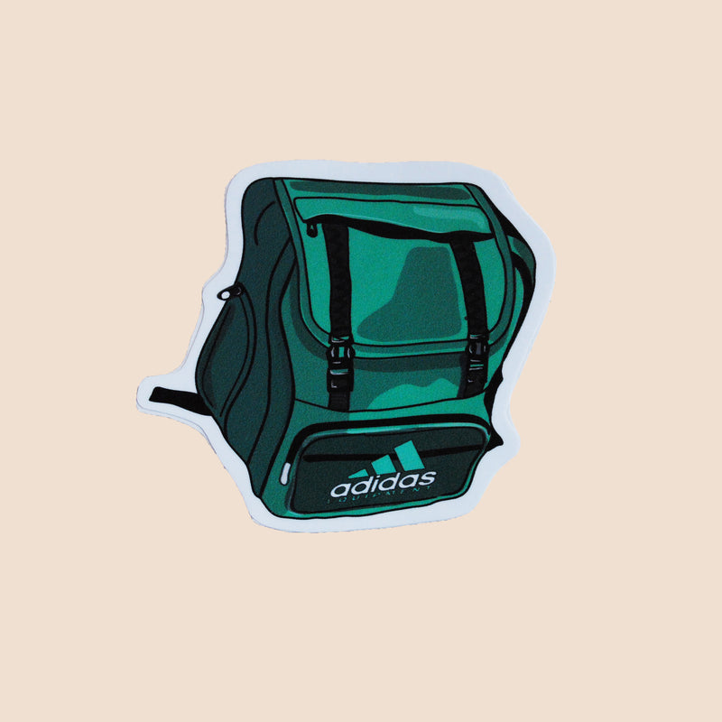 vintage high quality sicker green adidas backpack