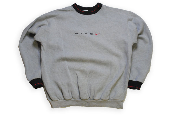 nike vintage gray big logo sweatshirt