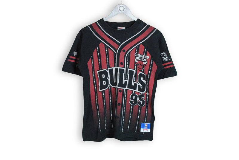 Vintage Chicago Bulls Nutmeg T-Shirt Small black big logo