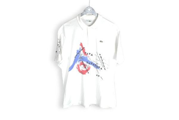 vintage lacoste polo abstract t-shirt